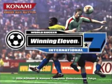 World Soccer Winning Eleven 7 - International screen shot title